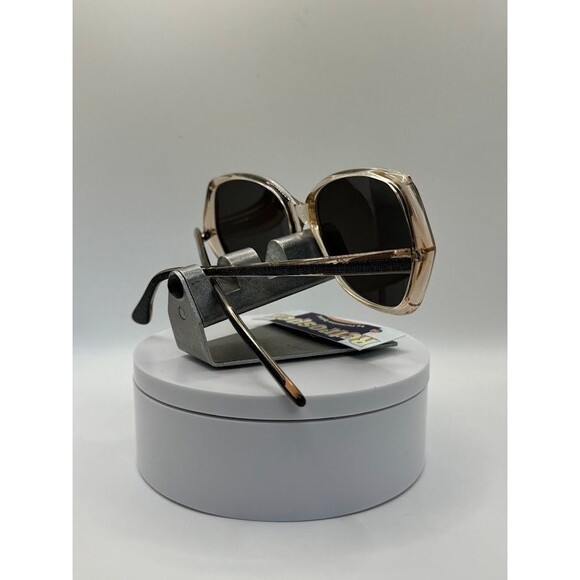 True Vintage Oversize Sunglasses | NOS | Plastic Style Grey Lens Oleg Cassini True Vintage Oversize Sunglasses | NOS | Monochrome Style  main image 2